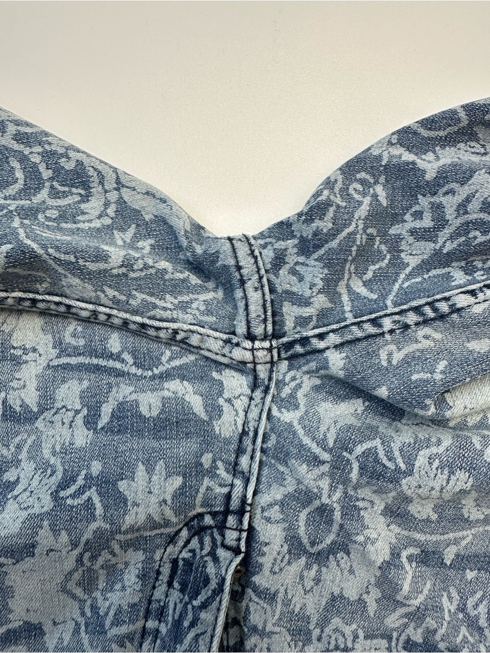 We The Free Blue Floral-Print Flare Jeans - Picture 9 of 11